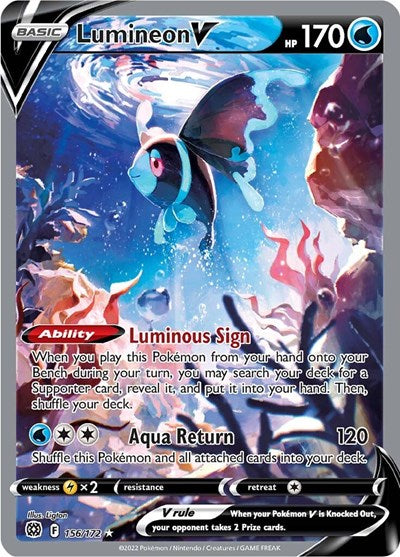 Lumineon V - 156/172 (Ultra Rare) [BRS-156-UR]