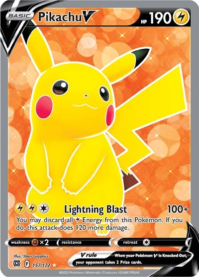 Pikachu V - 157/172 (Ultra Rare) [BRS-157-UR]