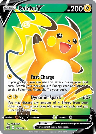 Raichu V - 158/172 (Ultra Rare) [BRS-158-UR]