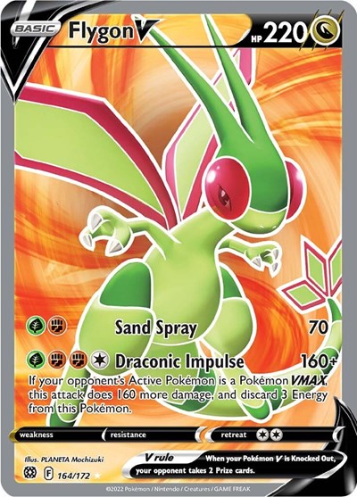 Flygon V - 164/172 (Ultra Rare) [BRS-164-UR]