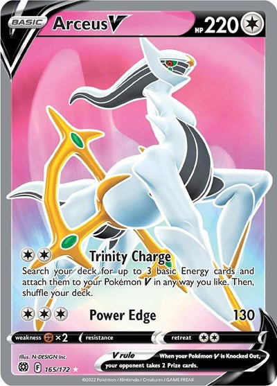 Arceus V - 165/172 (Ultra Rare) [BRS-165-UR]