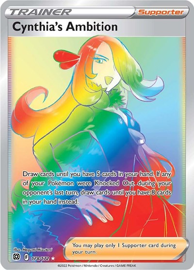 Cynthia's Ambition - 178/172 (Secret Rare) [BRS-178-SR]