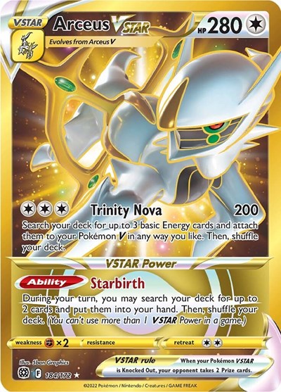 Arceus VSTAR - 184/172 (Secret Rare) [BRS-184-SR]
