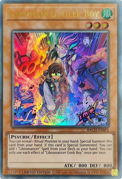 Libromancer Geek Boy (Ultra Rare) [BACH-ENSP1-UR]