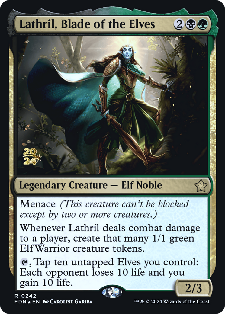 Lathril, Blade of the Elves - Prerelease Promo [PFDN-242s]