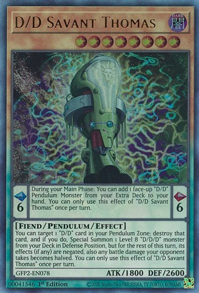 D/D Savant Thomas (Ultra Rare) [GFP2-EN078-UR]