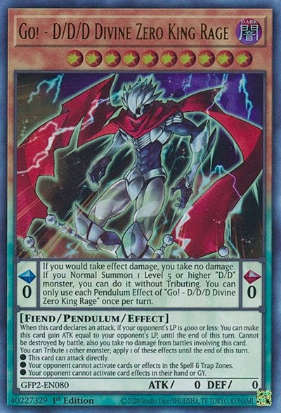 Go! - D/D/D Divine Zero King Rage (Ultra Rare) [GFP2-EN080-UR]