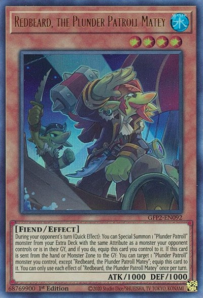 Redbeard, the Plunder Patroll Matey (Ultra Rare) [GFP2-EN092-UR]