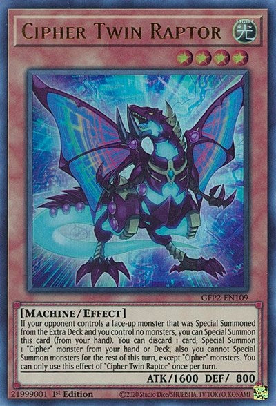 Cipher Twin Raptor (Ultra Rare) [GFP2-EN109-UR]