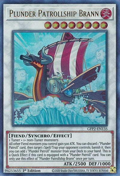 Plunder Patrollship Brann (Ultra Rare) [GFP2-EN135-UR]