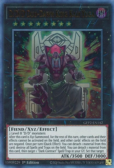 D/D/D Duo-Dawn King Kali Yuga (Ultra Rare) [GFP2-EN142-UR]