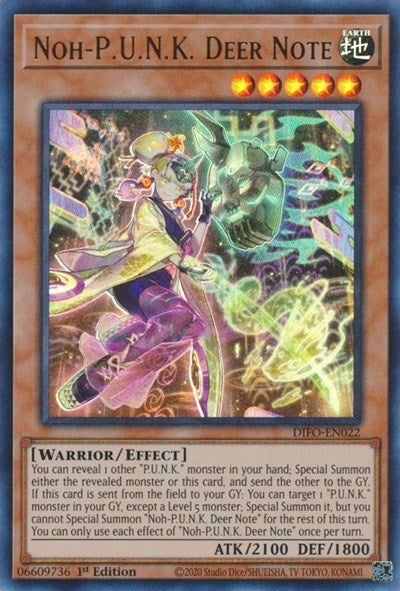 Noh-P.U.N.K. Deer Note (Ultra Rare) [DIFO-EN022-UR]