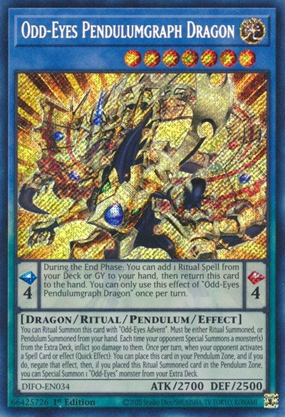 Odd-Eyes Pendulumgraph Dragon (Secret Rare) [DIFO-EN034-SeR]