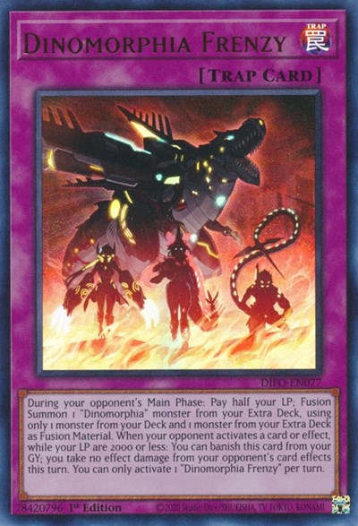 Dinomorphia Frenzy (Ultra Rare) [DIFO-EN077-UR]