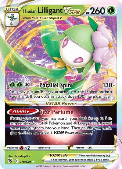 Hisuian Lilligant VSTAR - 018/189 (Ultra Rare) [ASR-018-UR]