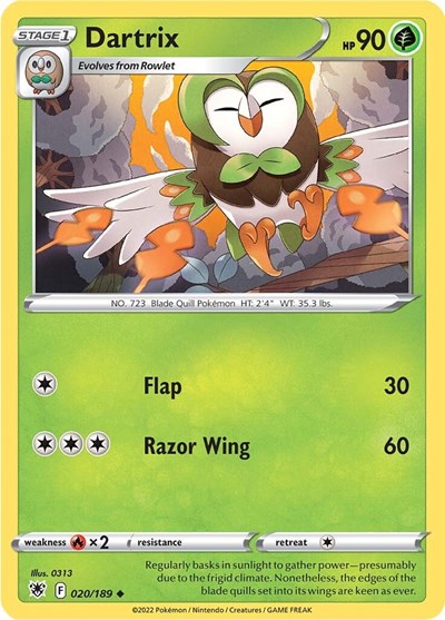 Dartrix - 020/189 (Uncommon) [ASR-020-U]
