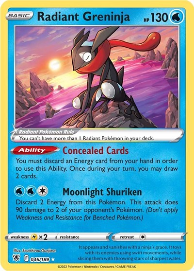 Radiant Greninja - 046/189 (Radiant Rare) [ASR-046-RR]