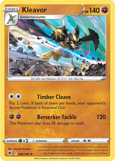 Kleavor - 086/189 (Holo Rare) [ASR-086-HR]
