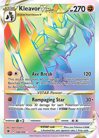 Kleavor VSTAR - 196/189 (Secret Rare) [ASR-196-SR]