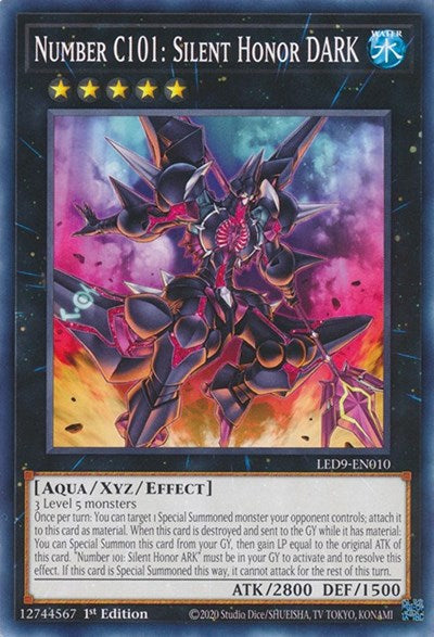 Number C101: Silent Honor DARK (Common) [LED9-EN010-C]
