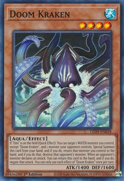 Doom Kraken (Super Rare) [LED9-EN018-SuR]