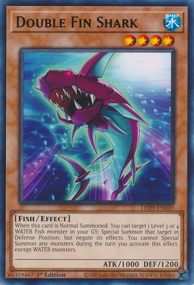 Double Fin Shark (Rare) [LED9-EN049-R]
