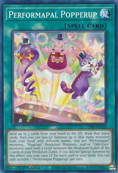 Performapal Popperup (Common) [LDS3-EN132-C]