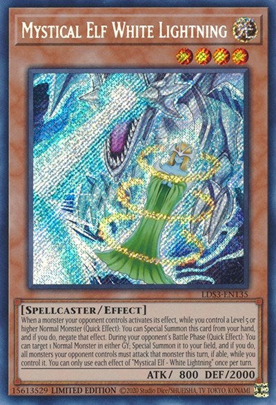 Mystical Elf White Lightning (Secret Rare) [LDS3-EN135-SeR]