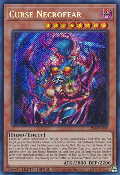 Curse Necrofear (Secret Rare) [LDS3-EN009-SeR]