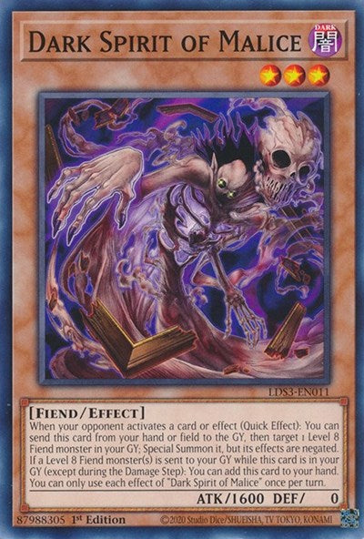 Dark Spirit of Malice (Common) [LDS3-EN011-C]