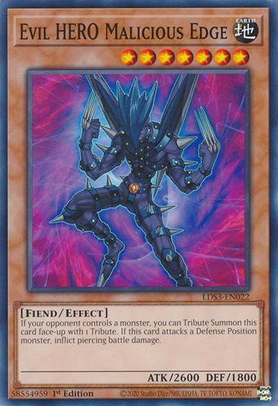 Evil HERO Malicious Edge (Common) [LDS3-EN022-C]