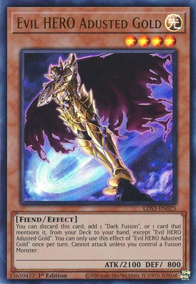 Evil HERO Adusted Gold (Ultra Rare) [LDS3-EN025-UR]
