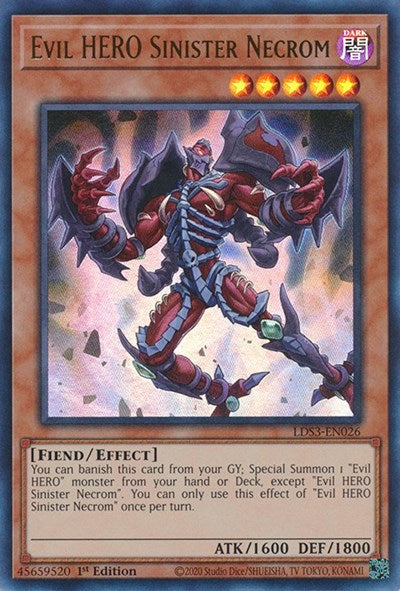 Evil HERO Sinister Necrom (Ultra Rare) [LDS3-EN026-UR]