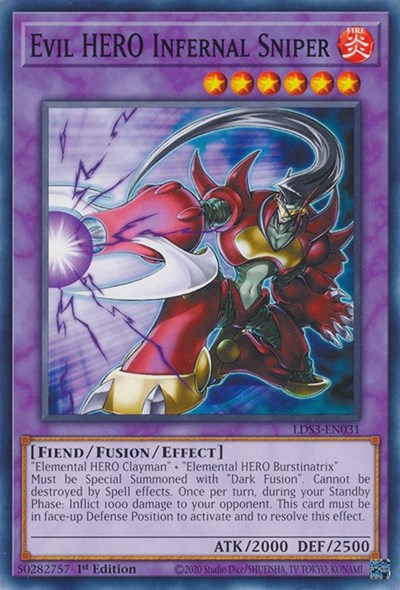 Evil HERO Infernal Sniper (Common) [LDS3-EN031-C]