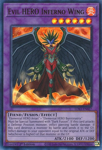 Evil HERO Inferno Wing (Ultra Rare) [LDS3-EN027-UR]