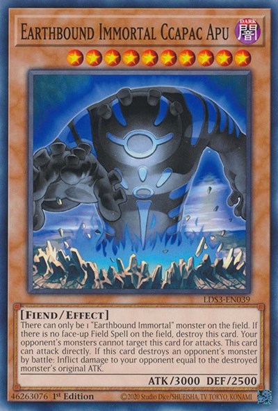 Earthbound Immortal Ccapac Apu (Common) [LDS3-EN039-C]