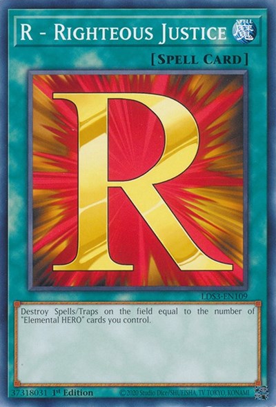 R - Righteous Justice (Common) [LDS3-EN109-C]