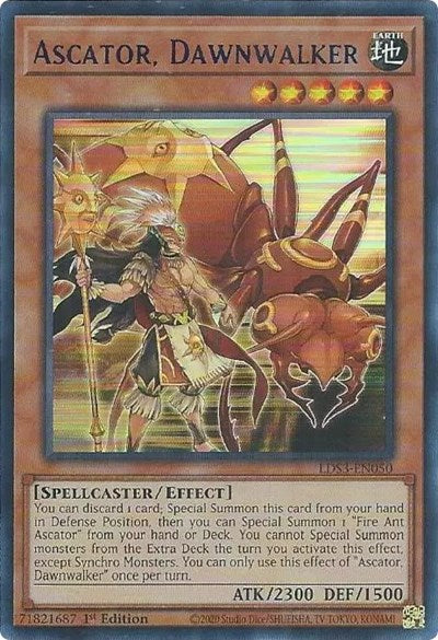 Ascator, Dawnwalker (Ultra Rare) (Blue) [LDS3-EN050-UR-B]