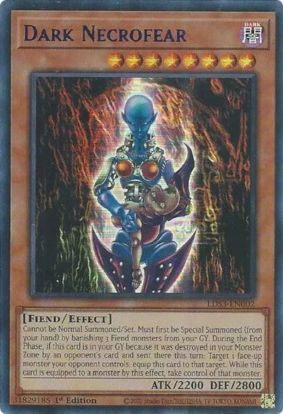 Dark Necrofear (Ultra Rare) (Blue) [LDS3-EN002-UR-B]