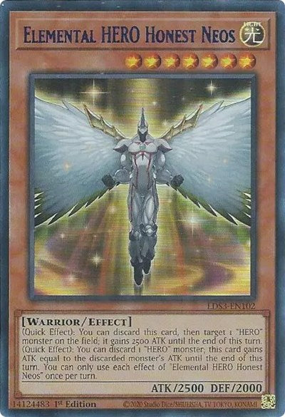 Elemental HERO Honest Neos (Ultra Rare) (Blue) [LDS3-EN102-UR-B]