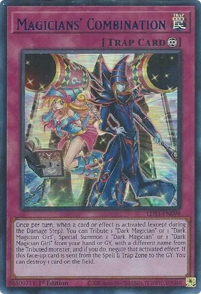 Magicians' Combination (Ultra Rare) (Blue) [LDS3-EN099-UR-B]
