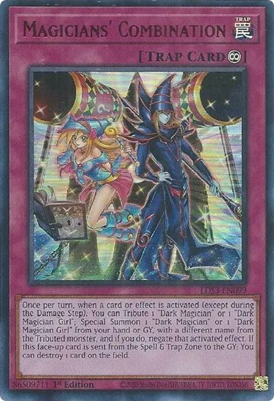 Magicians' Combination (Ultra Rare) (Red) [LDS3-EN099-UR-R]
