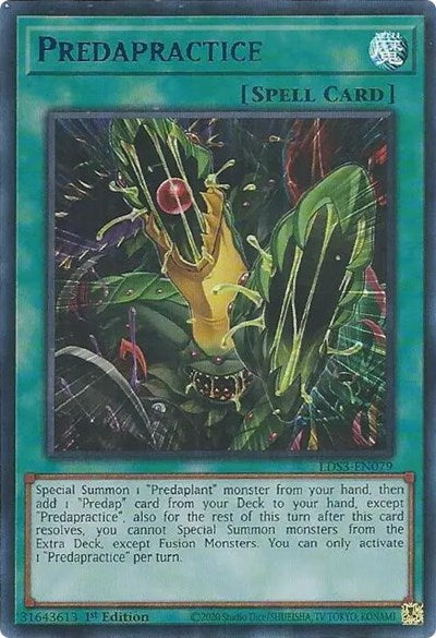 Predapractice (Ultra Rare) (Blue) [LDS3-EN079-UR-B]