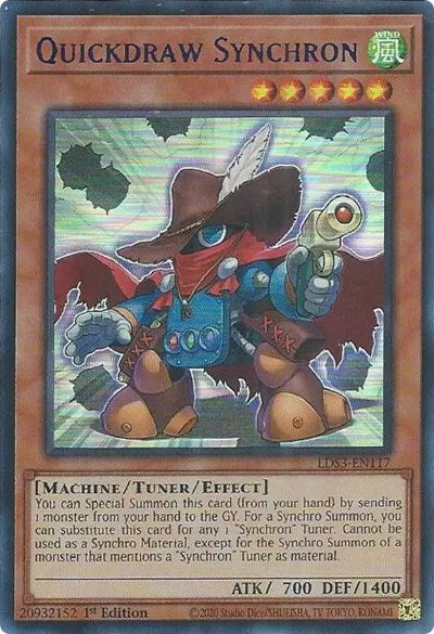Quickdraw Synchron (Ultra Rare) (Blue) [LDS3-EN117-UR-B]