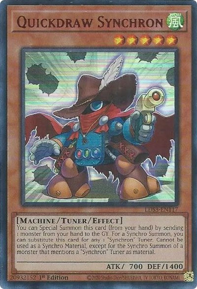 Quickdraw Synchron (Ultra Rare) (Red) [LDS3-EN117-UR-R]