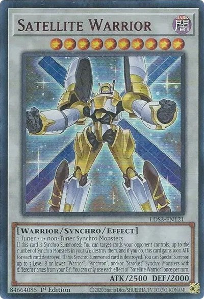 Satellite Warrior (Ultra Rare) (Red) [LDS3-EN121-UR-R]
