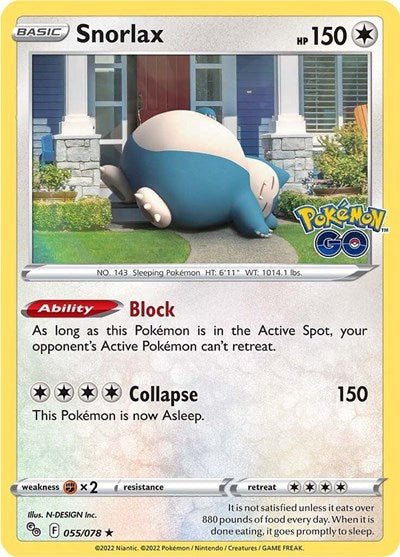 Snorlax - 055/078 (Holo Rare) [PGO-055-HR]