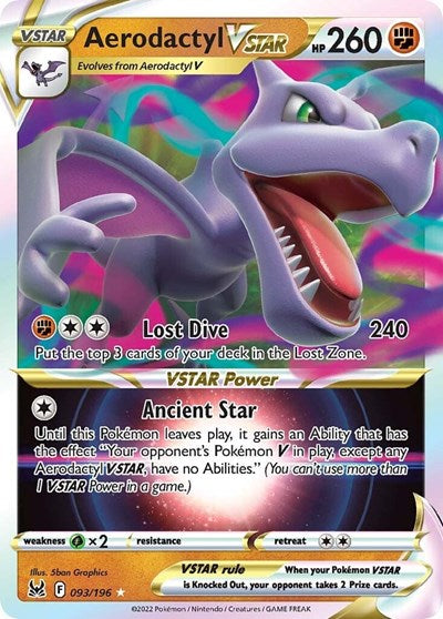 Aerodactyl VSTAR - 093/196 (Ultra Rare) [LOR-093-UR]