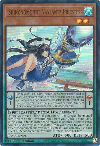 Shinonome the Vaylantz Priestess (Ultra Rare) [TAMA-EN001-UR]