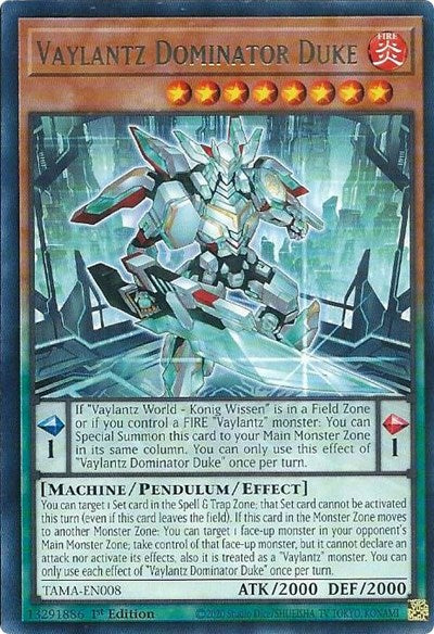 Vaylantz Dominator Duke (Rare) [TAMA-EN008-R]